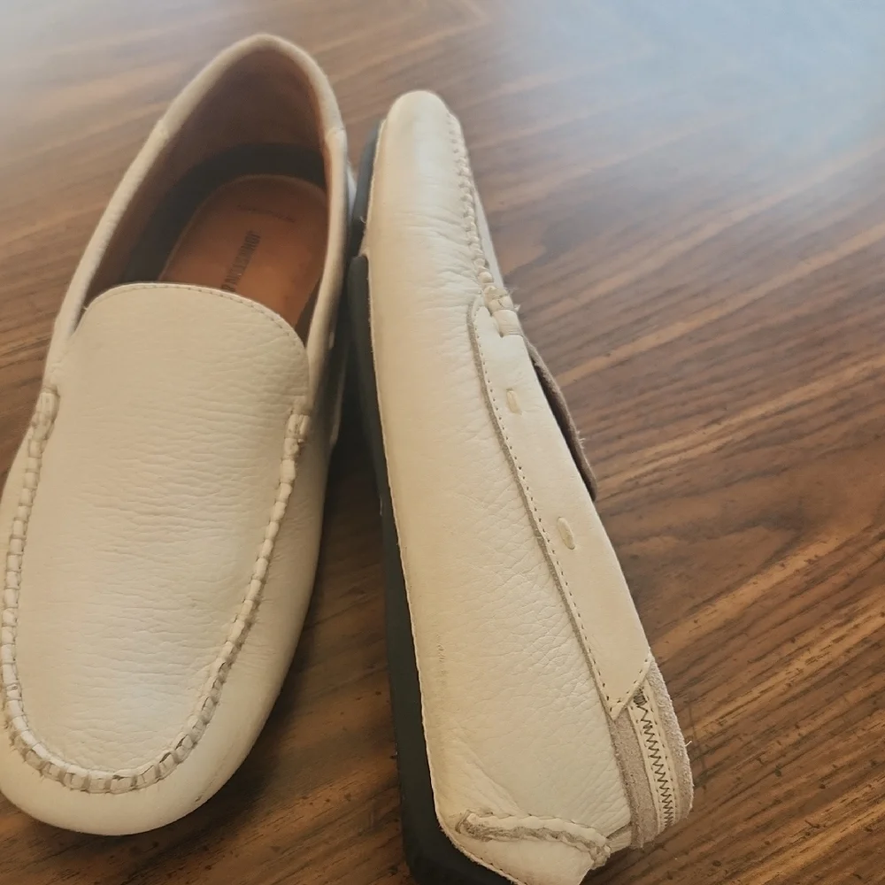 SALE-Mens Johnston & Murphy Color is an OFF WHITE, looks like Leather, Slip-Ons